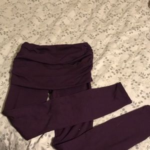 Prana yoga pants with skirt
